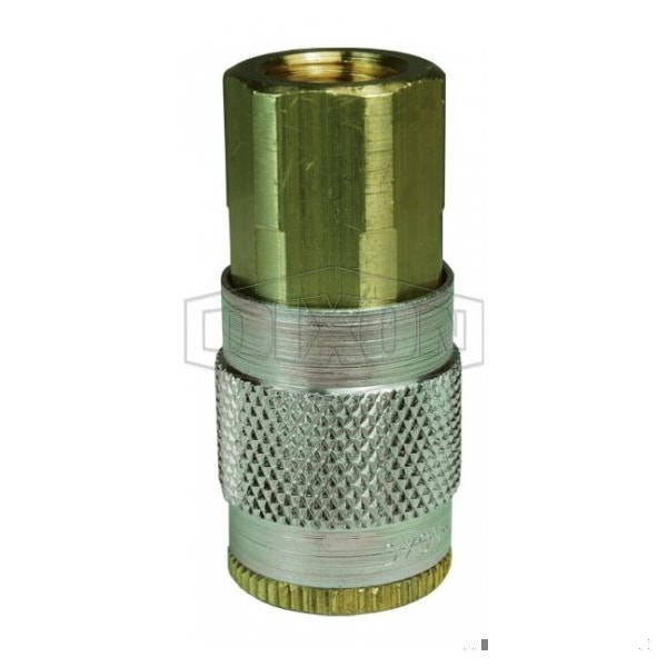 J Series Tru-Flate Automotive Female Quick Disconnect Pneumatic Coupler, 3/8-18 Nominal, 300 psi Pre